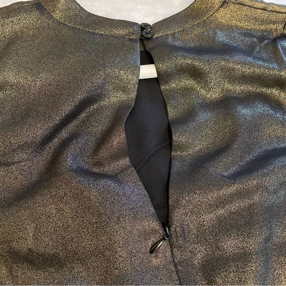 Modcloth Emily and Fin Shake and Shimmer Gold A-Line Dress - Picture 7 of 10